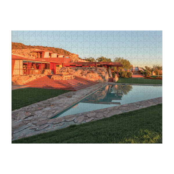 Galison Frank Lloyd Wright Taliesin And Taliesin West Double-Sided 500 Piece Jigsaw Puzzle