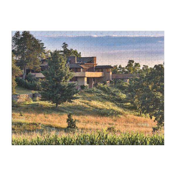 Galison Frank Lloyd Wright Taliesin And Taliesin West Double-Sided 500 Piece Jigsaw Puzzle