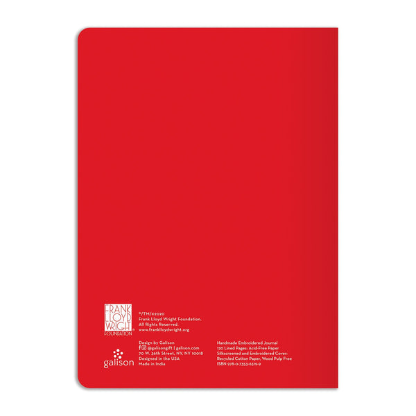 Galison Frank Lloyd Wright Tree Of Life Embroidered Handmade Journal