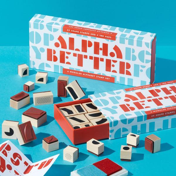 Galison Alpha Better Stamp Set