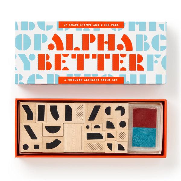 Galison Alpha Better Stamp Set