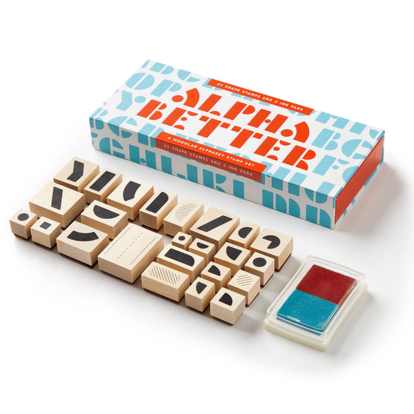 galison Alpha Better Stamp Set