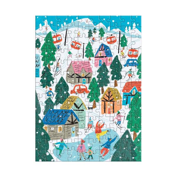Galison Alpine Cottage 130 Piece Puzzle Ornament