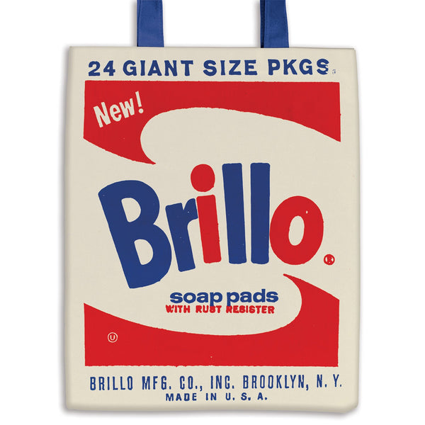 galison Andy Warhol Brillo Canvas Tote Bag