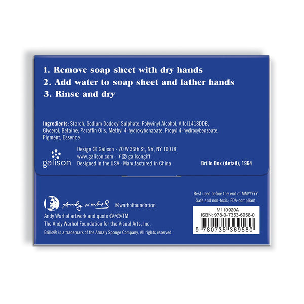Galison Andy Warhol Brillo Soap Sheets
