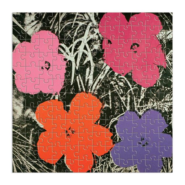 Galison Andy Warhol Flowers 144 Piece Wood Puzzle