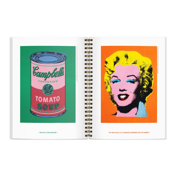 Galison Andy Warhol Inspirational Sketchbook