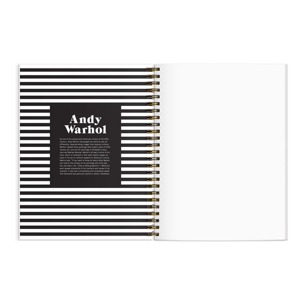 Galison Andy Warhol Inspirational Sketchbook