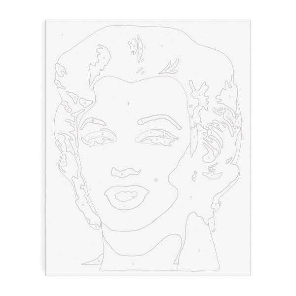 Galison Andy Warhol Marilyn Paint By Number Kit