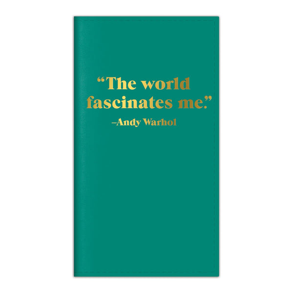 Galison Andy Warhol Quotation Travel Journal