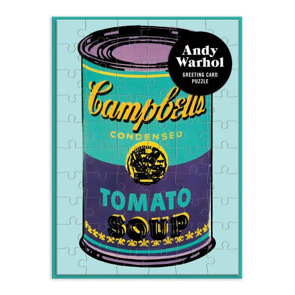 galison Andy Warhol Soup Can Greeting Card Puzzle