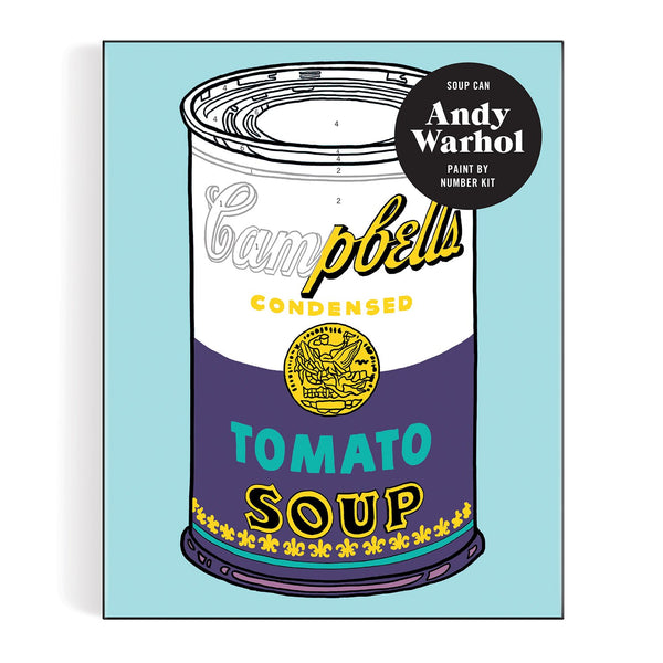 Galison Andy Warhol Soup Can Paint By Number Kit