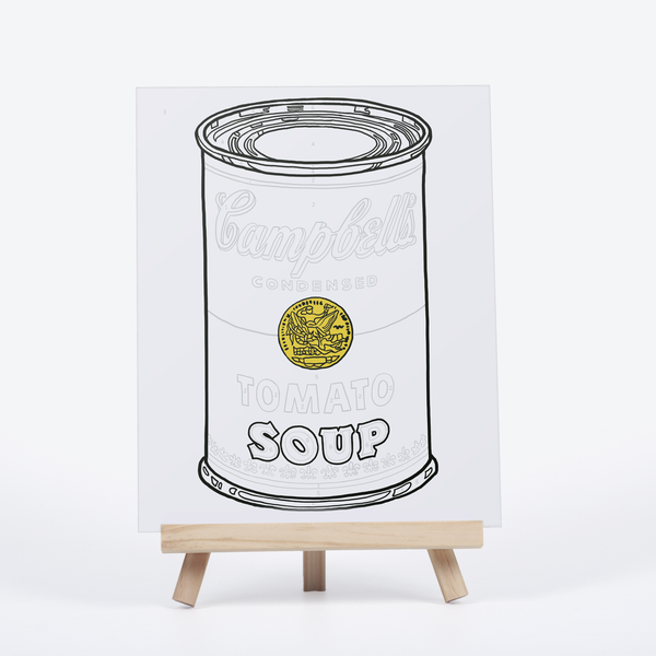 Galison Andy Warhol Soup Can Paint By Number Kit