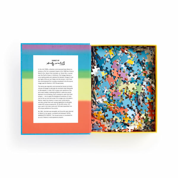 Galison Andy Warhol Sunset 500 Piece Book Puzzle