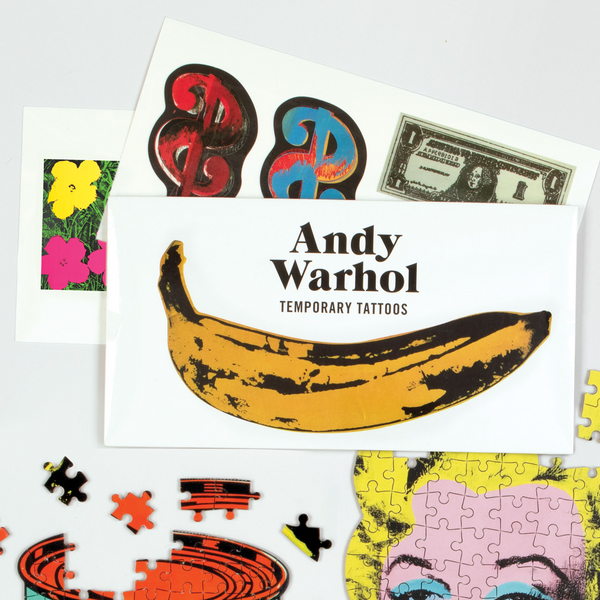 Galison Andy Warhol Temporary Tattoo Set