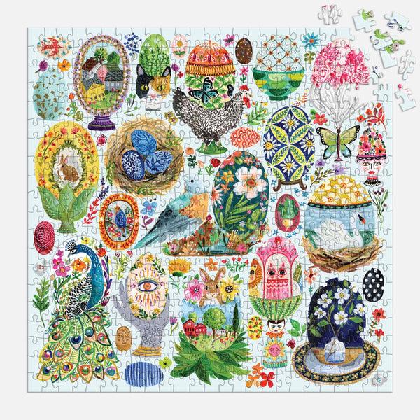 Galison Artisanal Eggs 500 Piece Puzzle