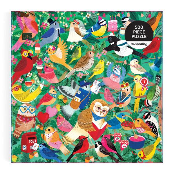 Galison Birding Around 500 Piece Puzzle