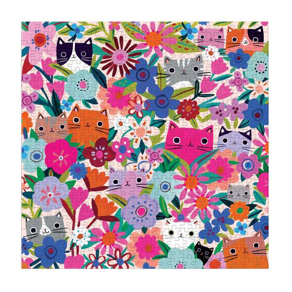 Galison Blooming Cats 500 Piece Puzzle