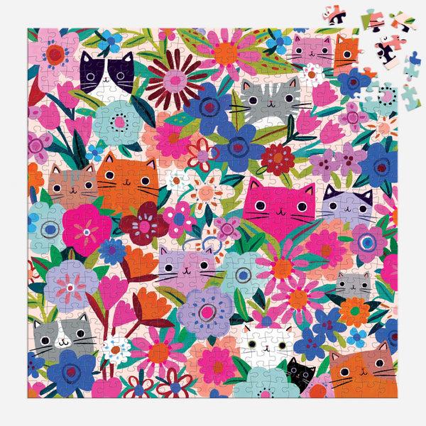 Galison Blooming Cats 500 Piece Puzzle