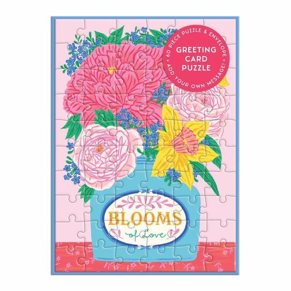 galison Blooms of Love Greeting Card Puzzle