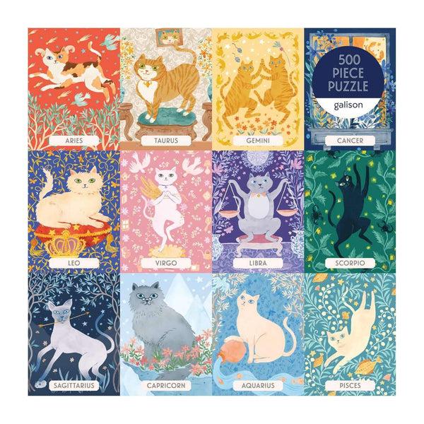 Galison Cat Zodiac 500 Piece Jigsaw Puzzle
