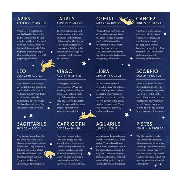 Galison Cat Zodiac 500 Piece Jigsaw Puzzle