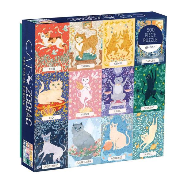 galison Cat Zodiac 500 Piece Jigsaw Puzzle