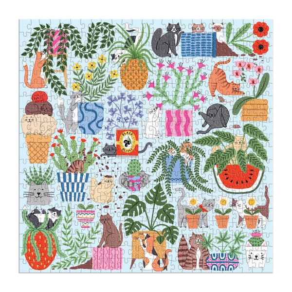 Galison Cats In The Houseplants 500 Piece Puzzle