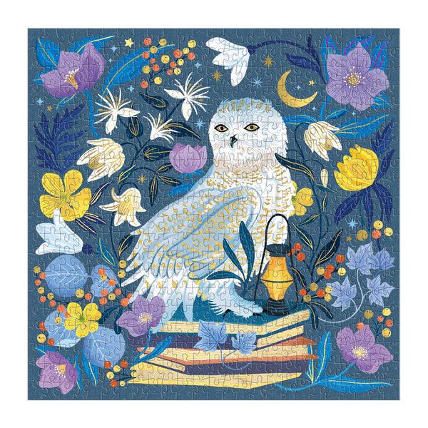 Galison Celestial Owl 500 Piece Foil Puzzle