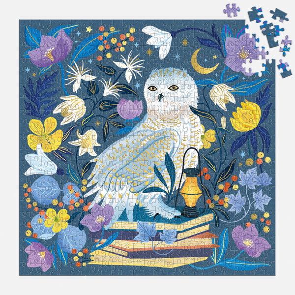Galison Celestial Owl 500 Piece Foil Puzzle