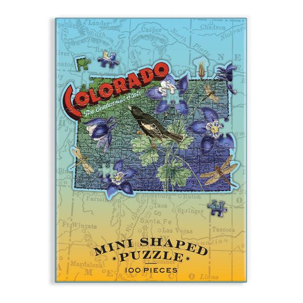 Galison Colorado Mini Shaped Puzzle