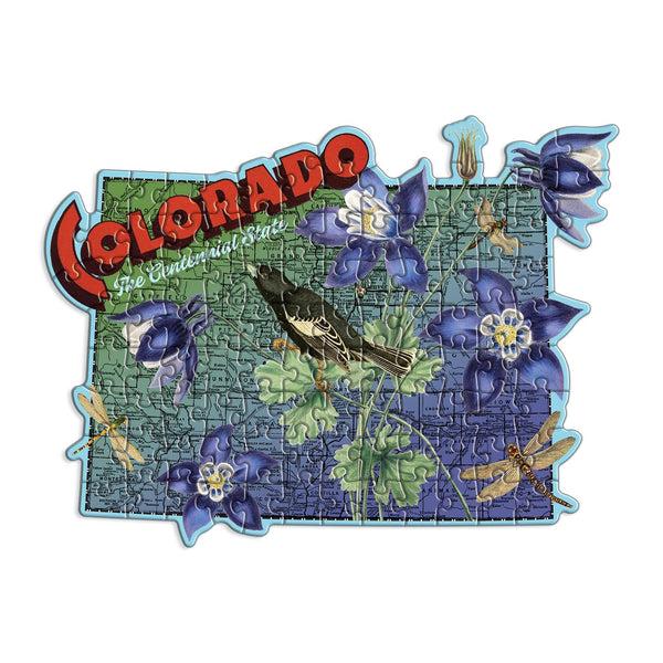 Galison Colorado Mini Shaped Puzzle