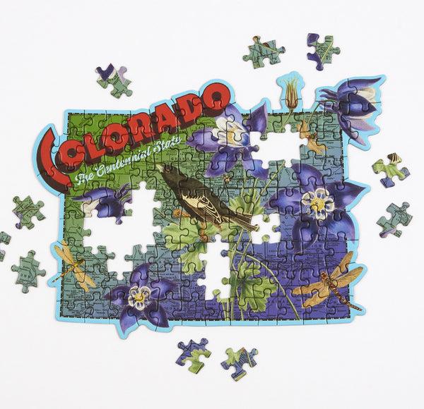 Galison Colorado Mini Shaped Puzzle