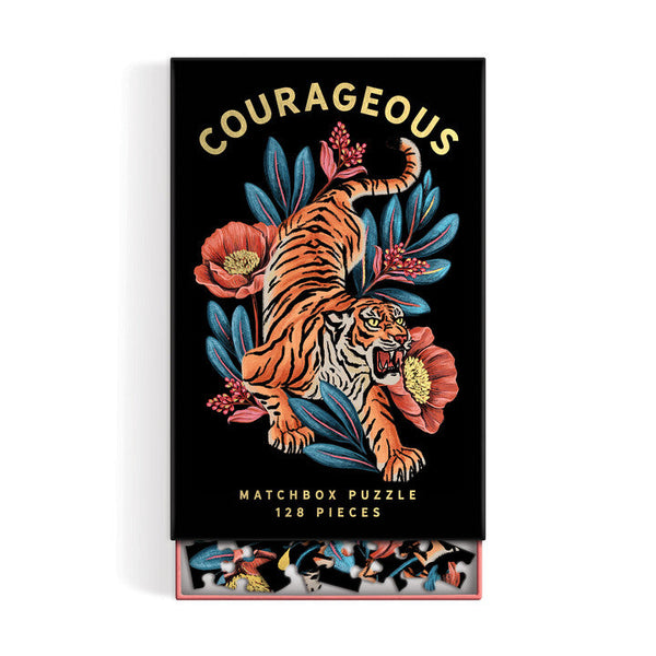 Galison Courageous 128 Piece Matchbox Puzzle