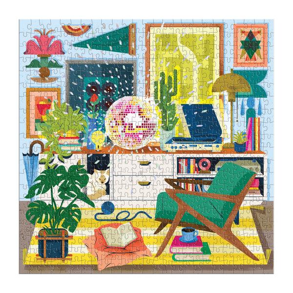 Galison Disco Life 500 Piece Foil Puzzle
