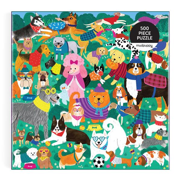 Galison Doggone Days 500 Piece Family Puzzle