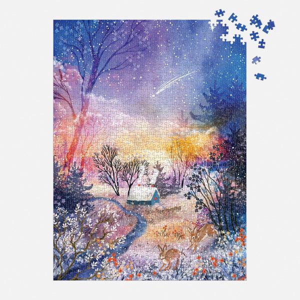 Galison Enchanted Snowfall 1000 Piece Puzzle