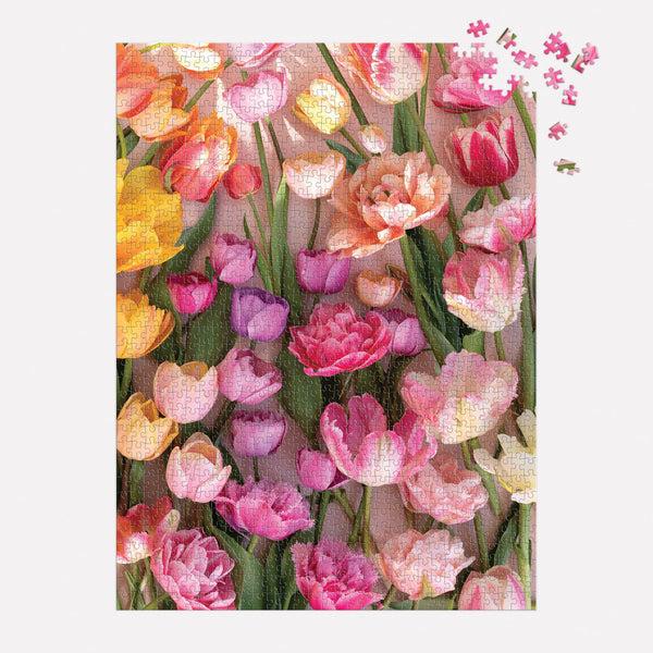 Galison Ephemeral Tulips 1000 Piece Puzzle