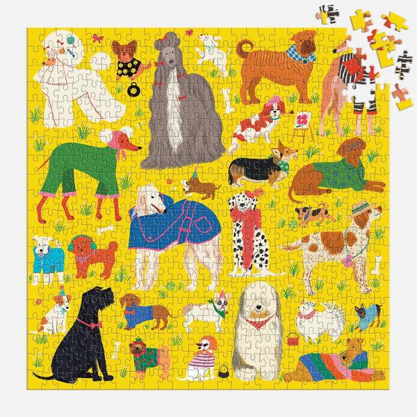 Galison Fashionable Dogs 500 Piece Puzzle