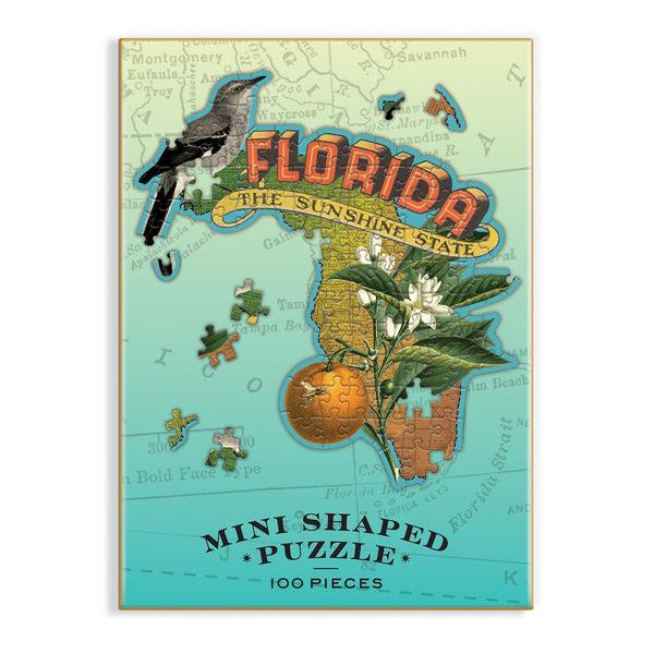 Galison Florida Mini Shaped Jigsaw Puzzle