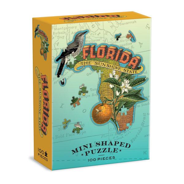 galison Florida Mini Shaped Jigsaw Puzzle