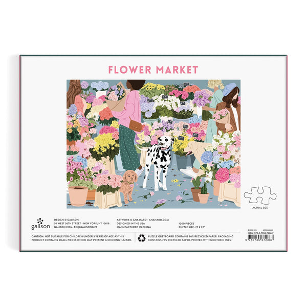 Galison Flower Market 1000 Piece Puzzle