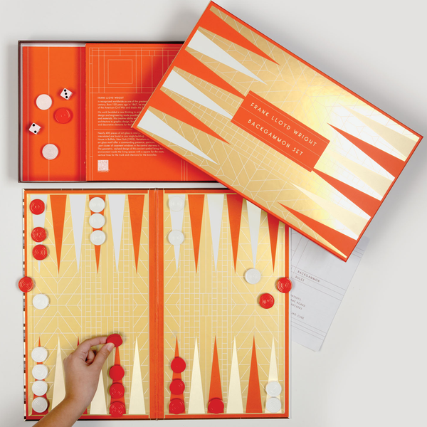 Galison Frank Lloyd Wright Backgammon Set