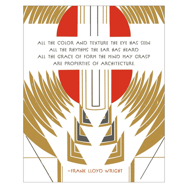 Galison Frank Lloyd Wright Wall Art Set