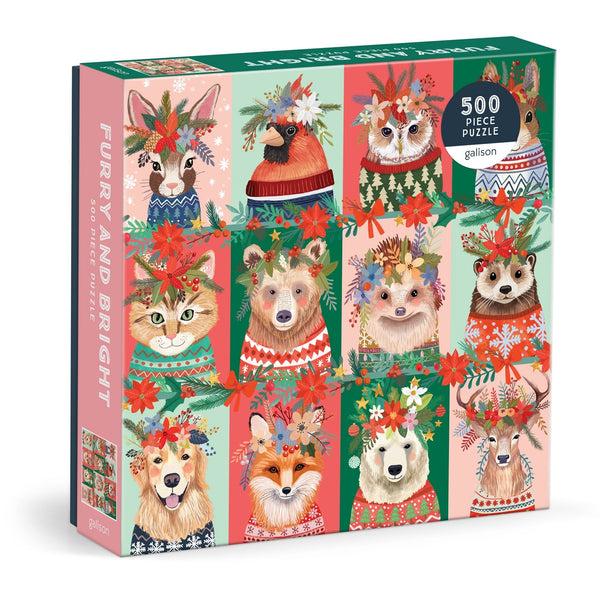 galison Furry And Bright 500 Piece Puzzle