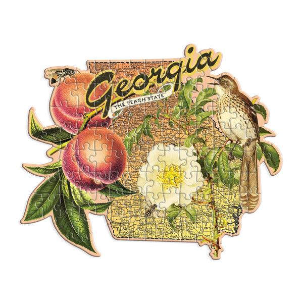 Galison Georgia Mini Shaped Puzzle