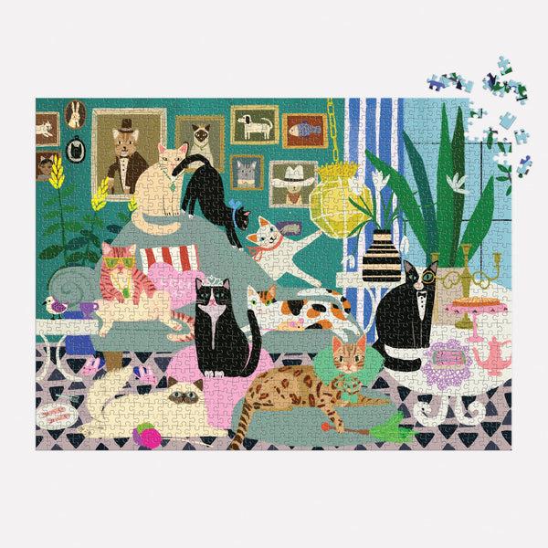 Galison Glamour Cats 1000 Piece Puzzle