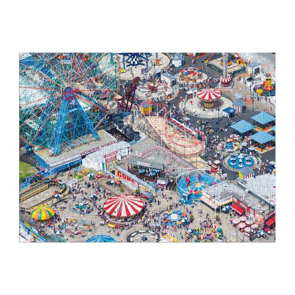 Galison Gray Malin 1000 Piece Puzzle Coney Island