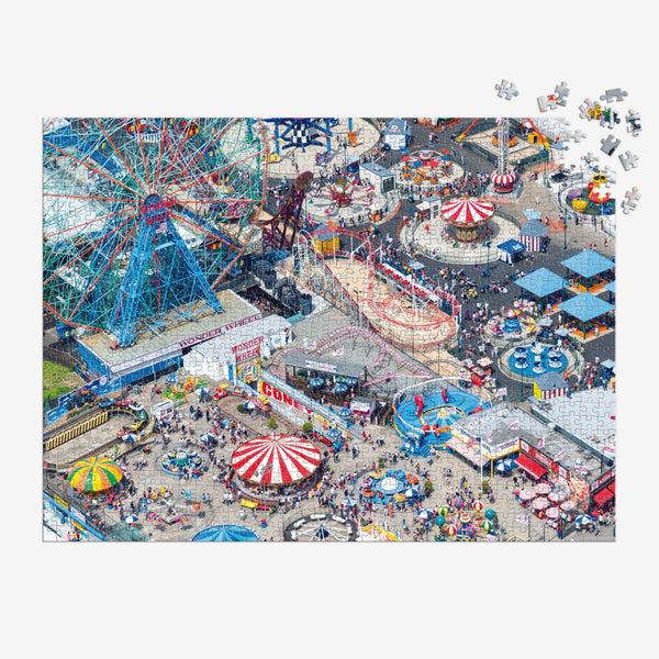 Galison Gray Malin 1000 Piece Puzzle Coney Island