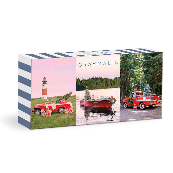 galison Gray Malin The Holiday 3-in-1 Puzzle Set